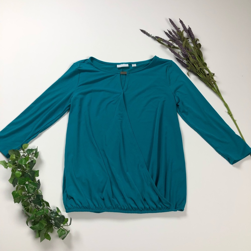 New York & Company Blue Blouse.  Size Small